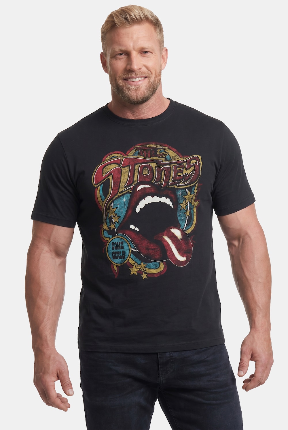 T-Shirt, Bandshirt, Rolling Stones, Halbarm, bis 8 XL