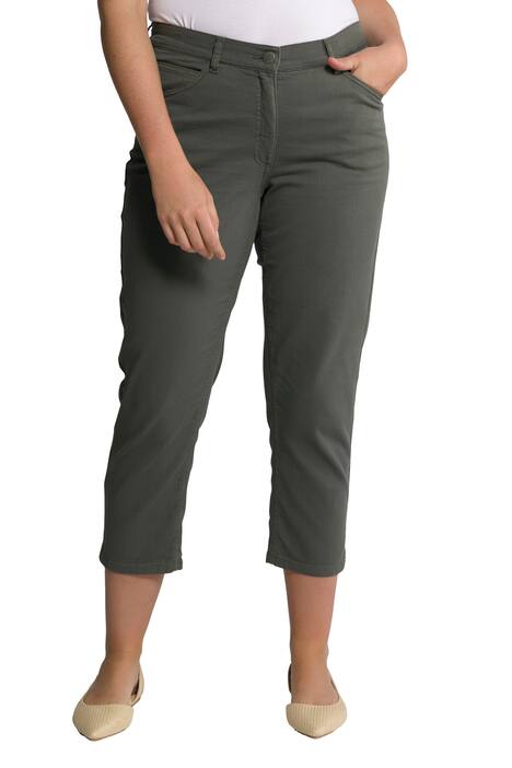 7/8 džíny, rozparky na lemu, komfortní pas, biobavlna