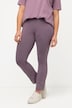 Jersey-Leggings, Stickspitze, Biobaumwolle