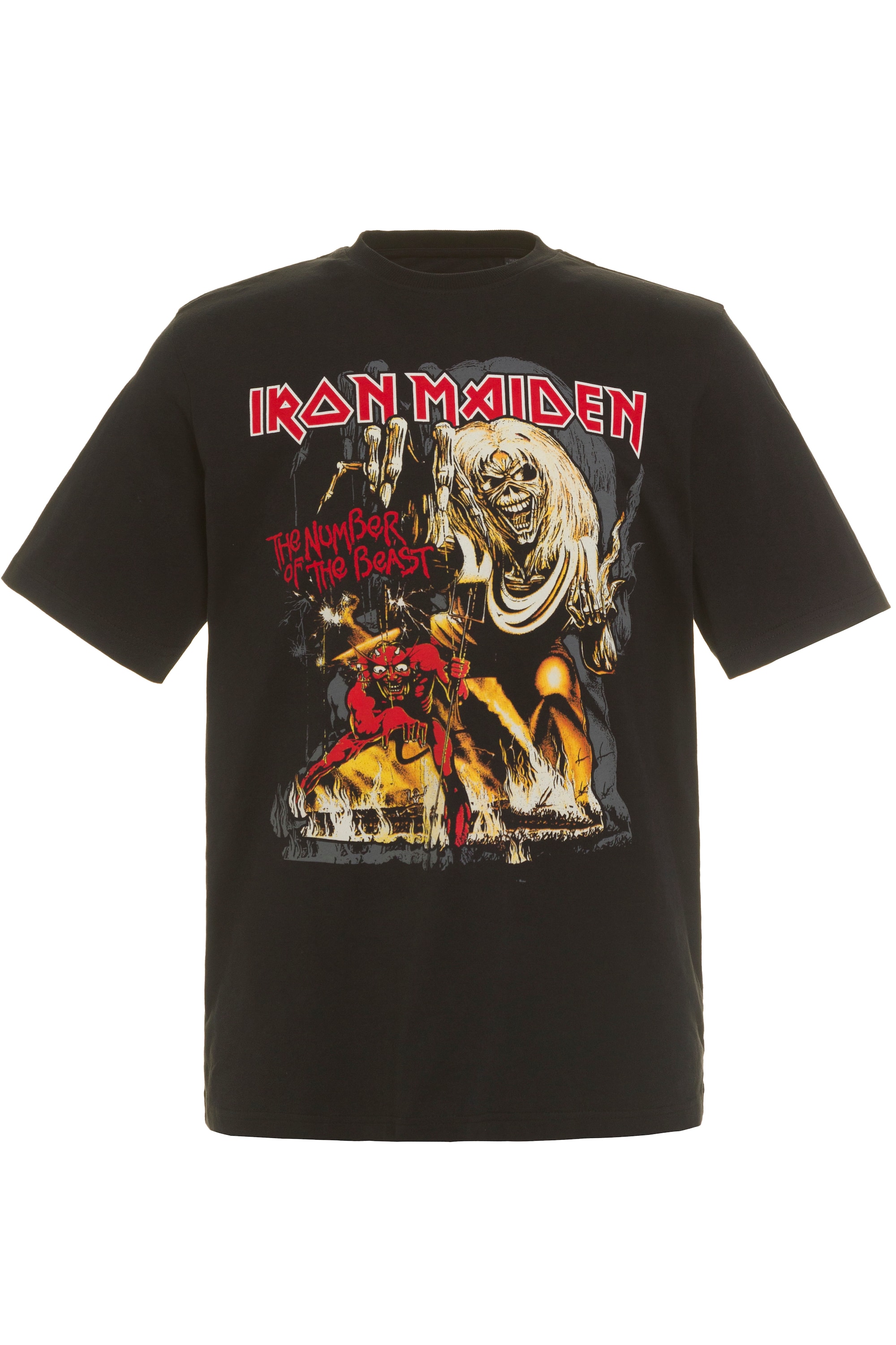 JP 1880 Herren große Größen T Shirt Bandshirt Iron Maiden Halbarm