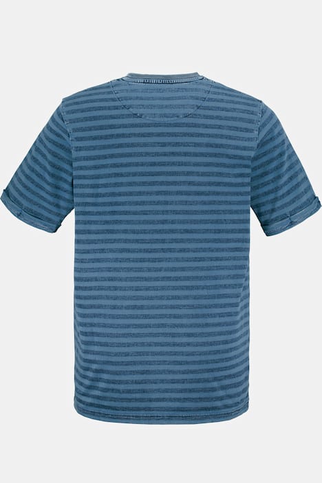 T-shirt, randig, indigofärgad, halv ärm