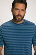 T-shirt, randig, indigofärgad, halv ärm
