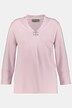 Shirt, Zierspangen, V-Ausschnitt, 3/4-Arm, Punto di Roma
