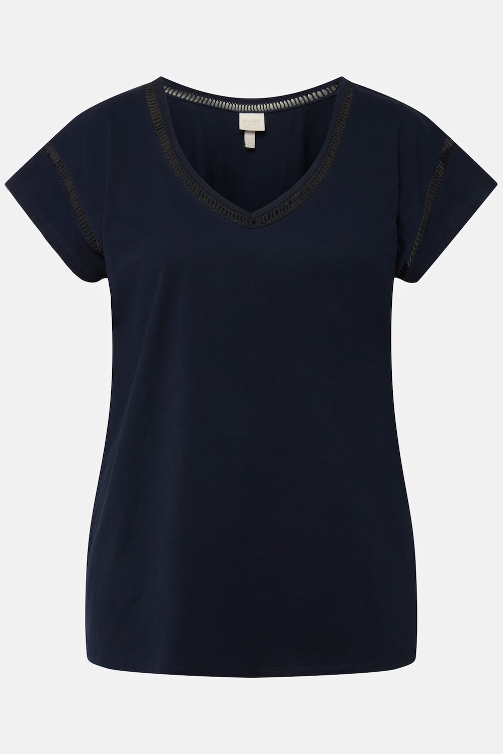 Stora storlekar T-shirt, Dam, blå, storlek: 58/60, Bomull, Ulla Popken