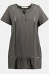 T-shirt, tunikaringning, A-linje, halv ärm, ekobomull