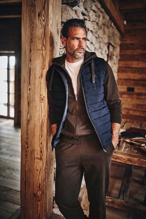 joggingpak, loungewear, 2-delig, hoodie-jack en broek, tot 8XL
