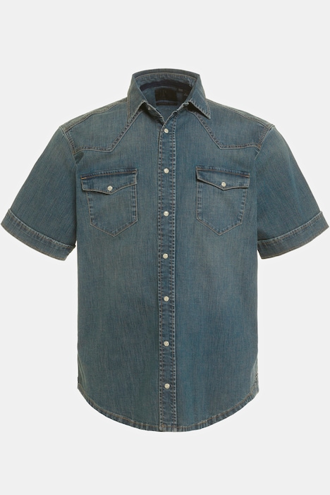 Short Sleeve Denim Shirt FLEXNAMIC® | Short Sleeve Shirts | Shirts