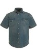 Džínová košile, FLEXNAMIC®, krátké rukávy, Kent límec, Modern střih, do 8XL