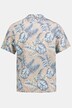 Viskose-Hemd, Halbarm, Cuba Kragen, Modern Basic Fit, floraler Print