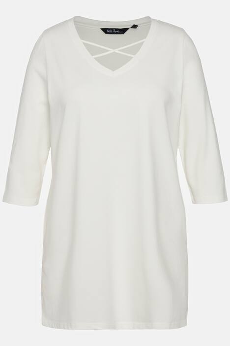 Decorative Trim Stretch Knit Tunic