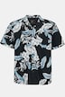 Koszula z wiskozy, krótki rękaw, kubański kołnierzyk, kwiecisty wzór, Modern Basic Fit