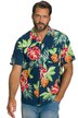 Košile, krátké rukávy, Cuba límec, květovaný vzor, Modern Basic střih