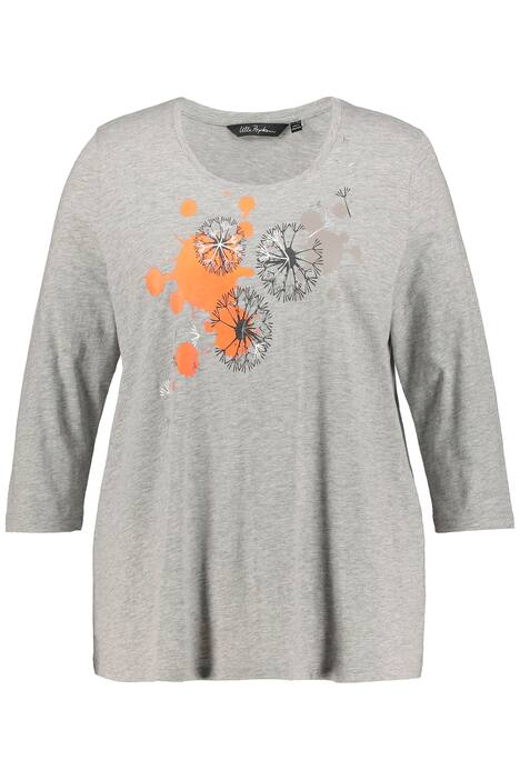 Tričko, pampelišky, A střih, kulatý výstřih, 3/4 rukávy