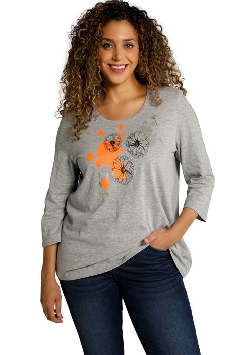 Tričko, pampelišky, A střih, kulatý výstřih, 3/4 rukávy