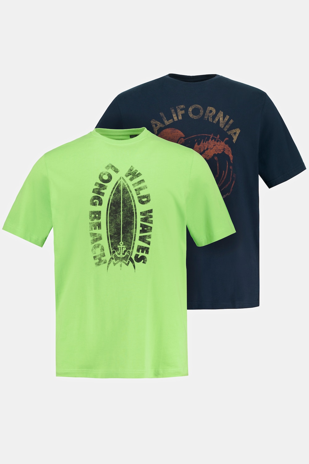 Grote Maten T-shirts, Heren, groen, Maat: XXL, Katoen, JP1880