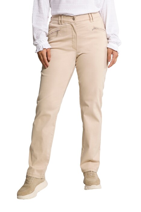 Strečové kalhoty Mony, extra měkké, kapsy na zip