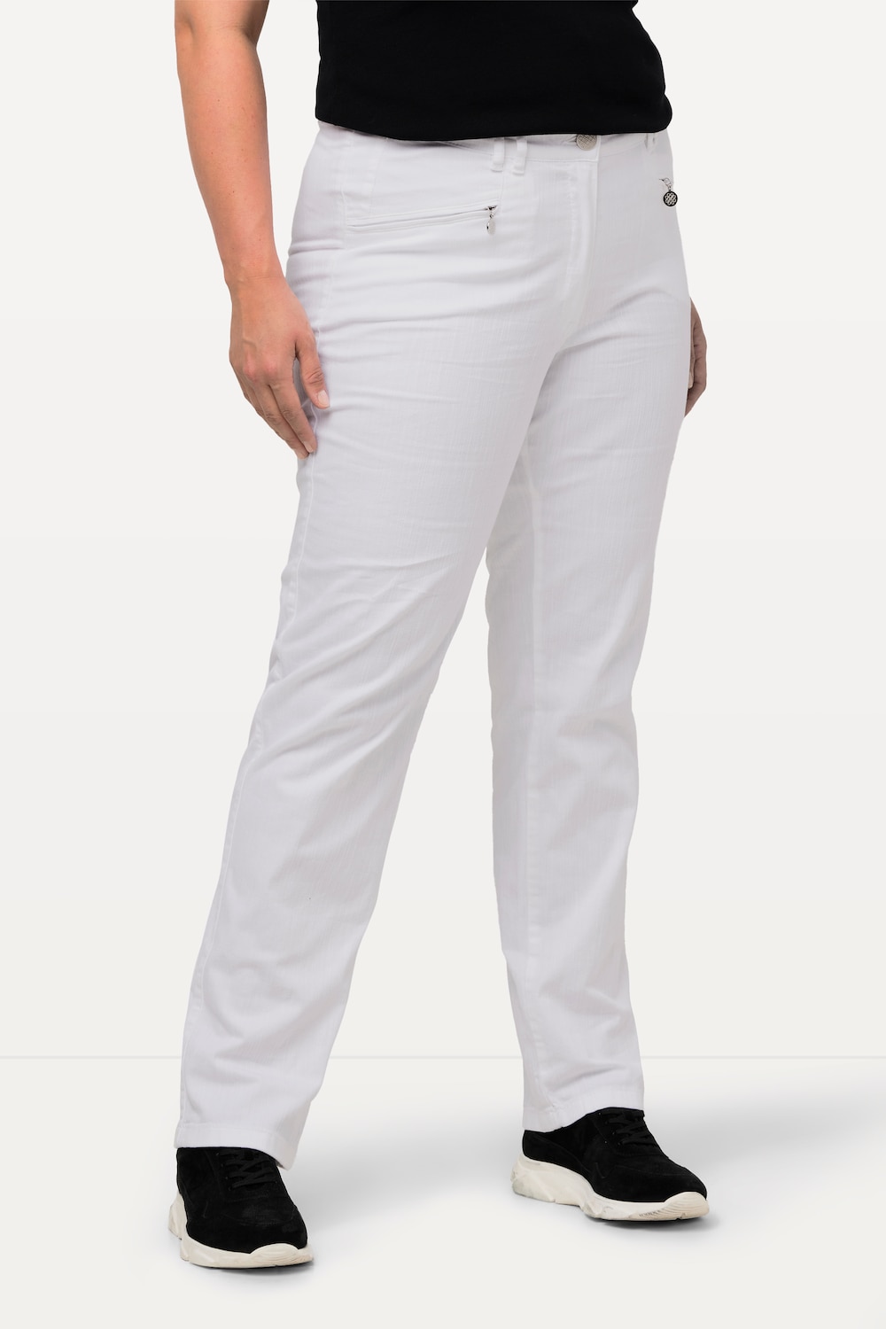 Große Größen Sommerhose Mony, Damen, weiß, Größe: 50, Baumwolle, Ulla Popken