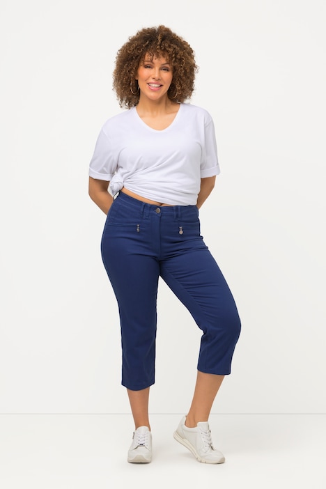 Pantalon Femme Premium, Taille haute, Coupe droite, Confort Bi-Stretch