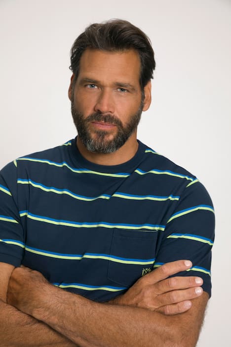 Schlafanzug-Oberteil, Ringel, Halbarm