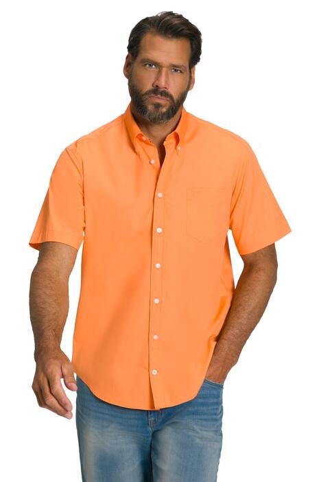 Košile, krátké rukávy, límec s knoflíky, Modern střih, do 8XL