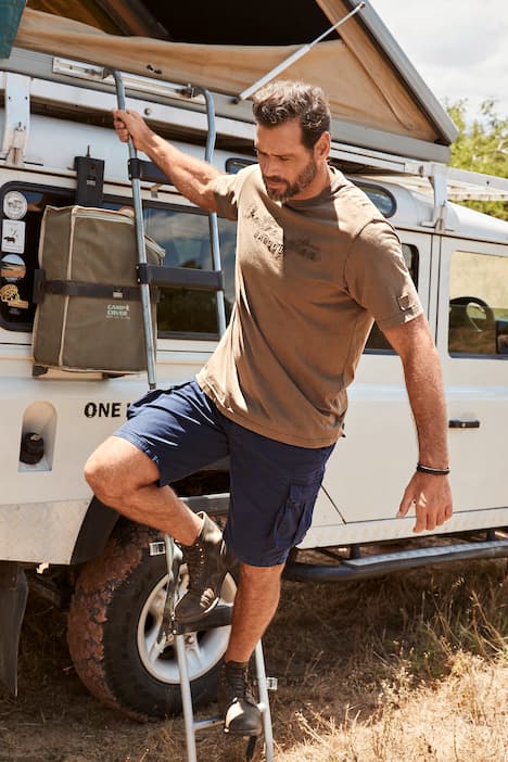 t-shirt, broderi, halv ärm, acid washed, upp till 8 XL