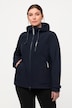 Softshelljacke, wasserabweisend, Fleecefutter, Kapuze