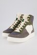 Sneaker, hoher Schaft, Patchlook, Textil, Leder, Weite H
