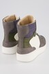 Sneaker, hoher Schaft, Patchlook, Textil, Leder, Weite H