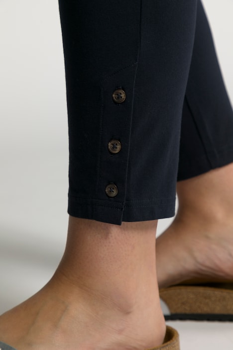 Legging en jersey à boutons fantaisie, coton bio