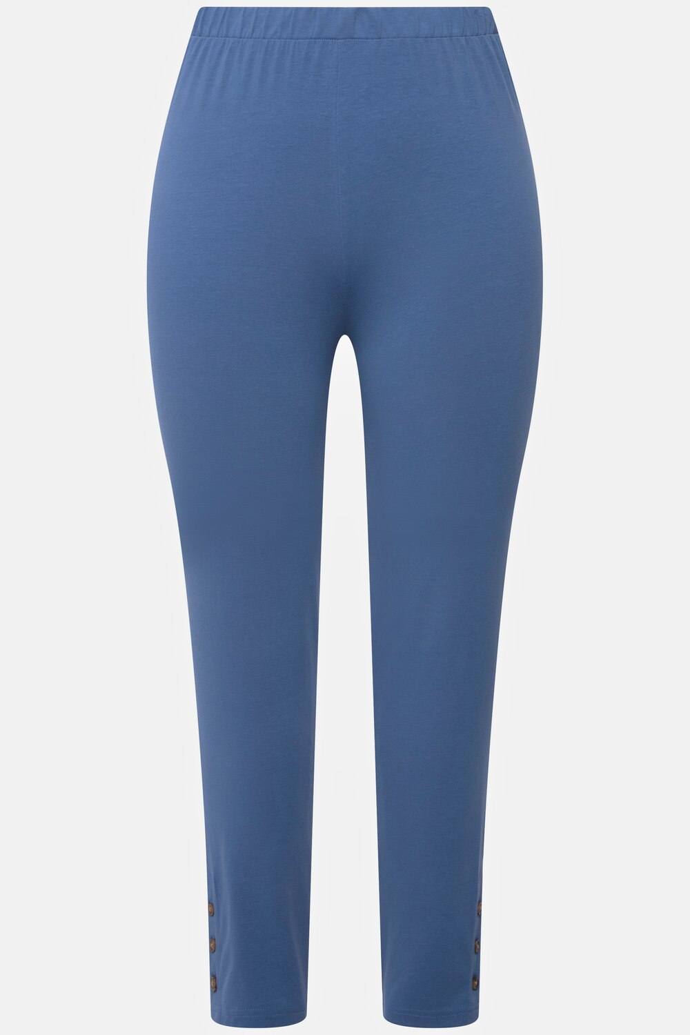 Grote Maten jersey legging, Dames, blauw, Maat: 54/56, Katoen, Ulla Popken