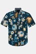 Kwiecista koszula, krótki rękaw, kołnierzyk na guziki, Modern Fit