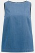 Bluslinne, tencellook, classic, båthals, ärmlös, bomull