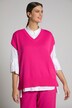 Pullunder, V-Ausschnitt, Oversized, ärmellos