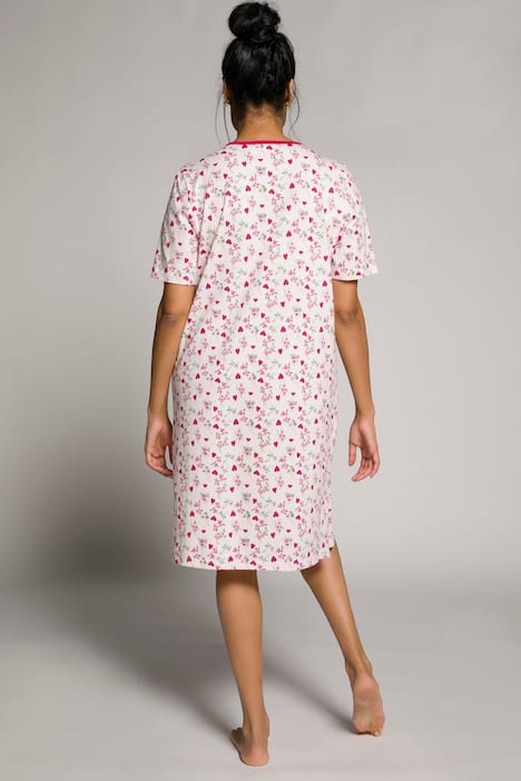 Bigshirts, 2er-Pack, Herzen, Rundhals, Halbarm, Biobaumwolle