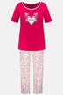 pyjamas, hjärtan, rund hals, halv ärm