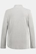 sweatshirt, vetersluiting, opstaande kraag, lange mouwen, biologisch katoen