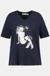 T-shirt, zeemeermin, V-hals, korte mouwen