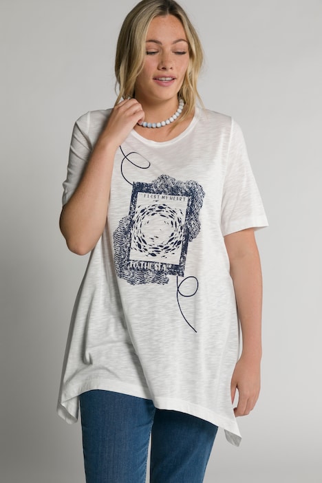 Eco Cotton Swimming Fish Round Neck A-line Fit Tee | T-Shirts | Knit ...