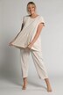 pyjama culotte, strepen, elastische band, biologisch katoen