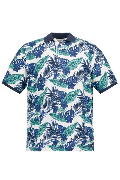 Polokošile, krátké rukávy, květovaný potisk, piké