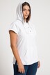Sweat-Top, Kapuze, Knöpfe, Oversized, ärmellos