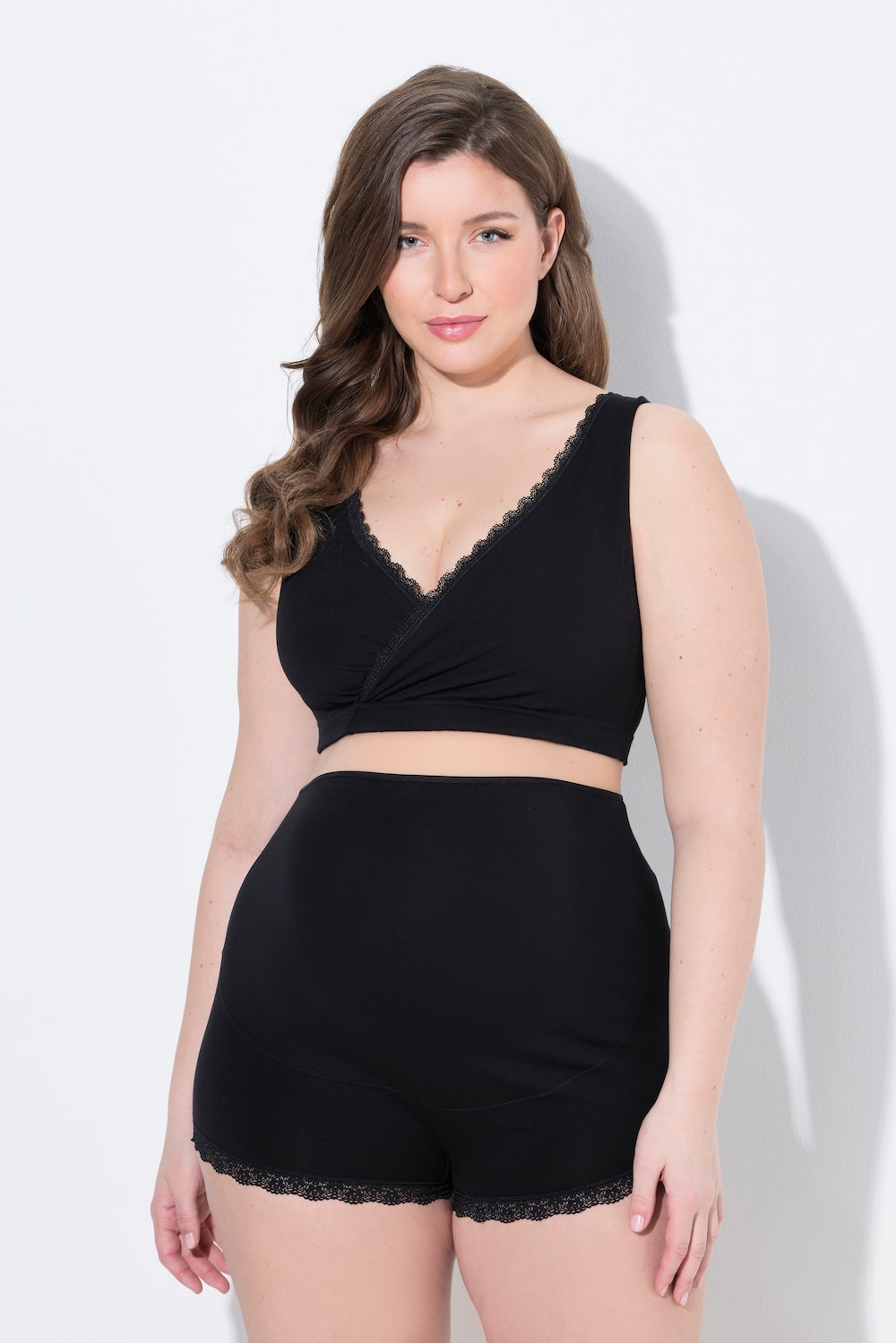 Große Größen Bellieva-Still-Bustier, Damen, schwarz, Größe: 50/52, Baumwolle, Ulla Popken