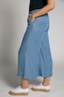Jupe-culotte en Lyocell, aspect jean. Taille confortable. Coupe Marlene.