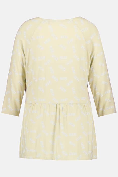 Shirt, HEY, A-Linie, Volant, V-Ausschnitt, 3/4-Arm