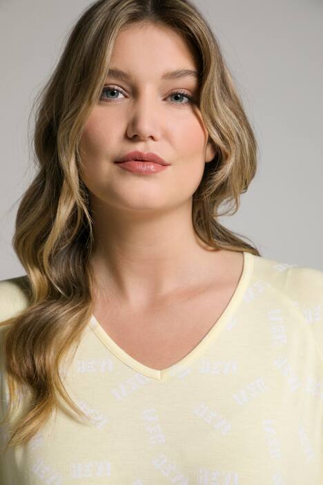 Shirt, HEY, A-Linie, Volant, V-Ausschnitt, 3/4-Arm