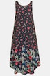 Kleid, Blüten, Kolibri, Rundhals, ärmellos