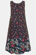 Kleid, Blüten, Kolibri, Rundhals, ärmellos