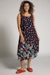 Kleid, Blüten, Kolibri, Rundhals, ärmellos
