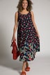 Kleid, Blüten, Kolibri, Rundhals, ärmellos