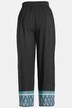 Moroccan Border Print Elastic Waist Palazzo Pants